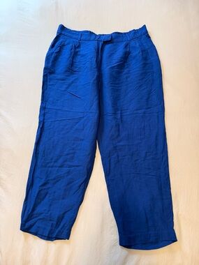 H&M Women's Wide-Leg Trousers - Royal Blue